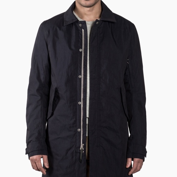 Wings Horns Alpha Mac Coat Navy - Picture 1 of 3